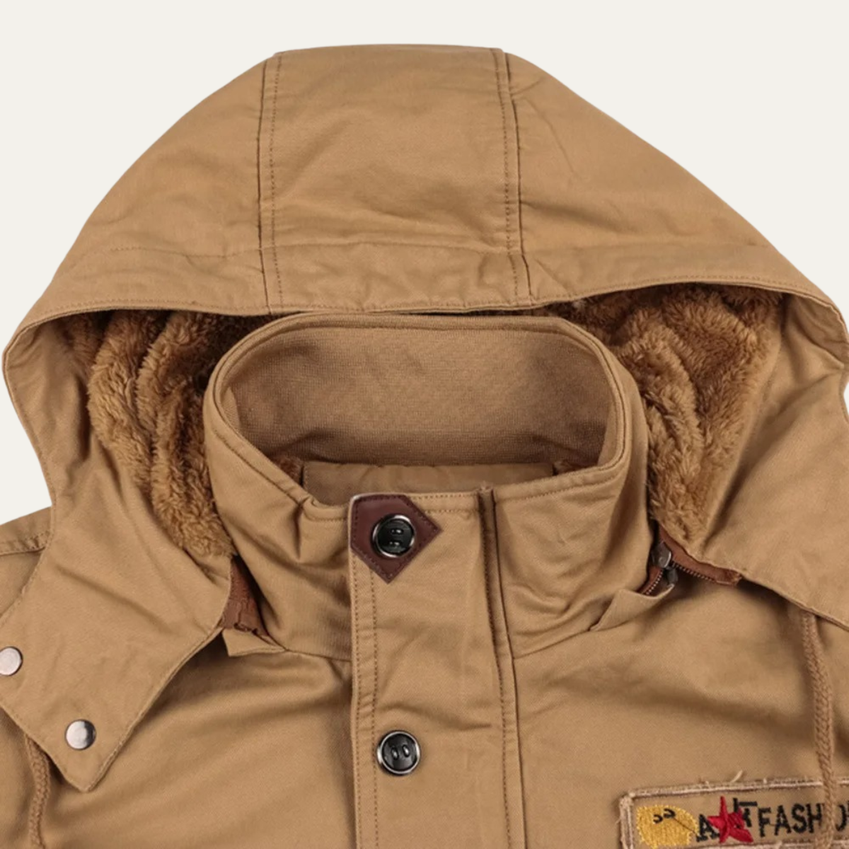 Warm Insulated Men's Cargo Winter Jacket