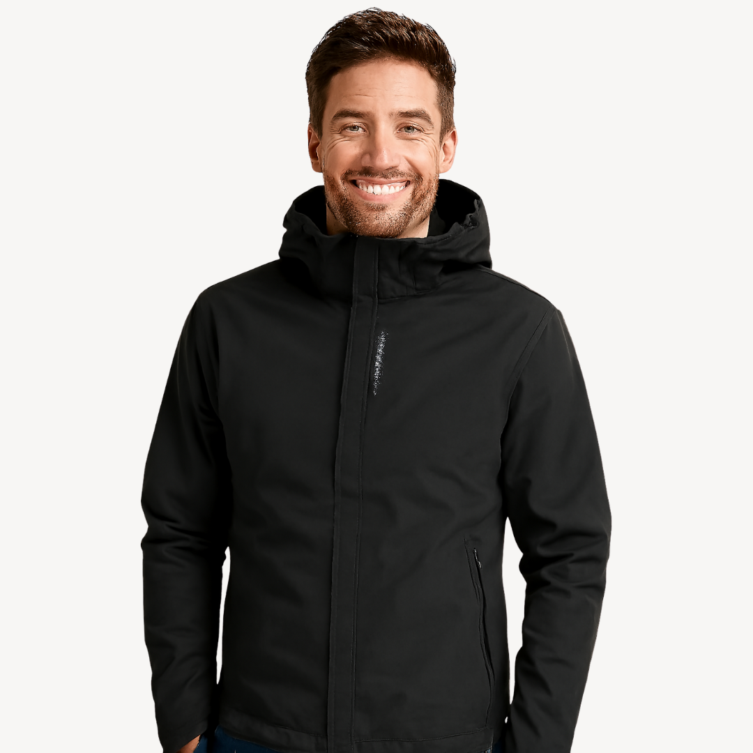 Men's Waterproof Zip Up Hooded Jacket - OutfitLondon
