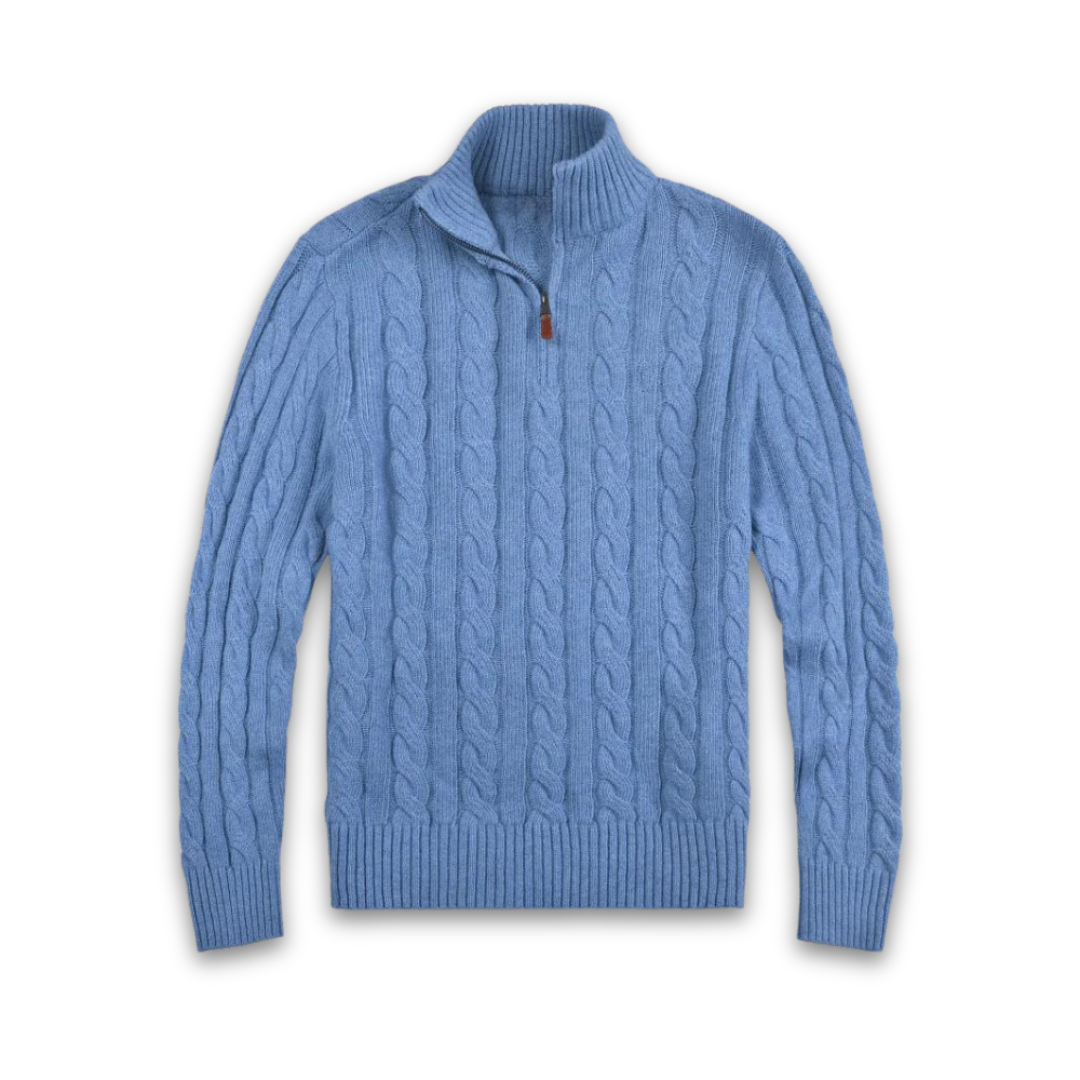 Cozy Mens Thick Knit Pullover Sweater