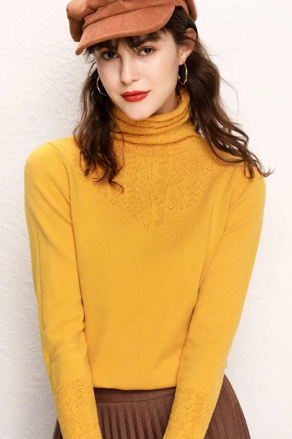 Cozy Ladies Cable Knit Winter Jumper