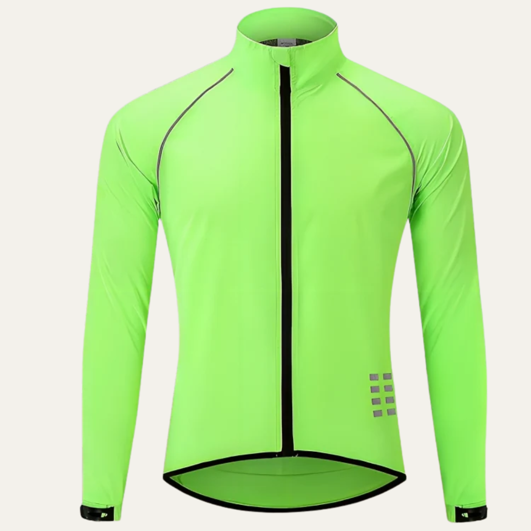 Men's Visibility High Neck Full Zip Bike Jacket