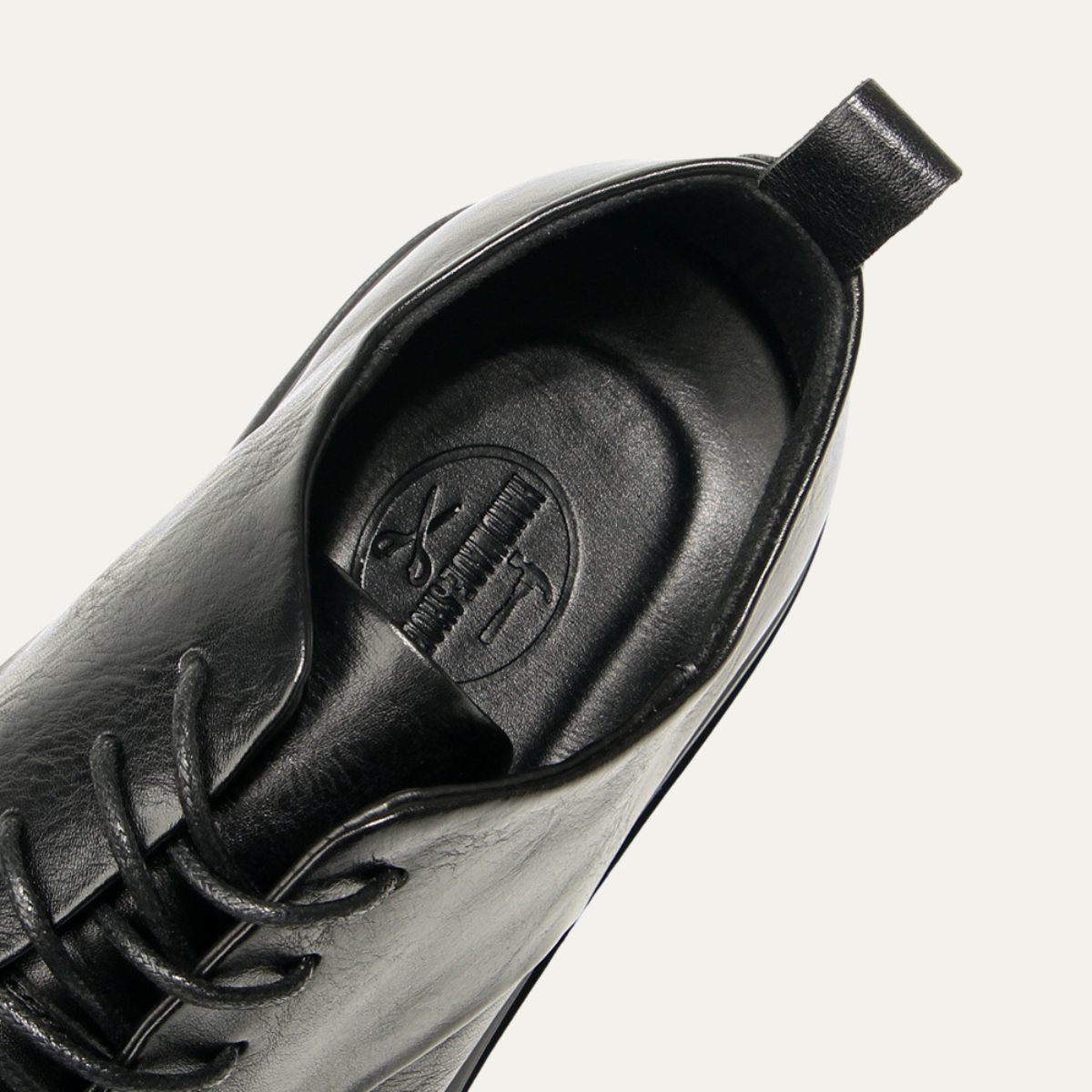 Classic Black Leather Oxford Shoe