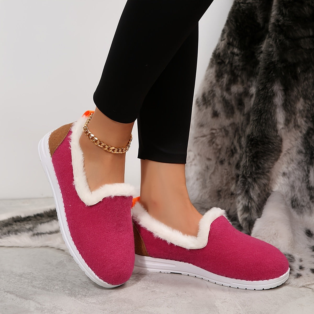 Warm Fuzzy Women's Slip On Loafers