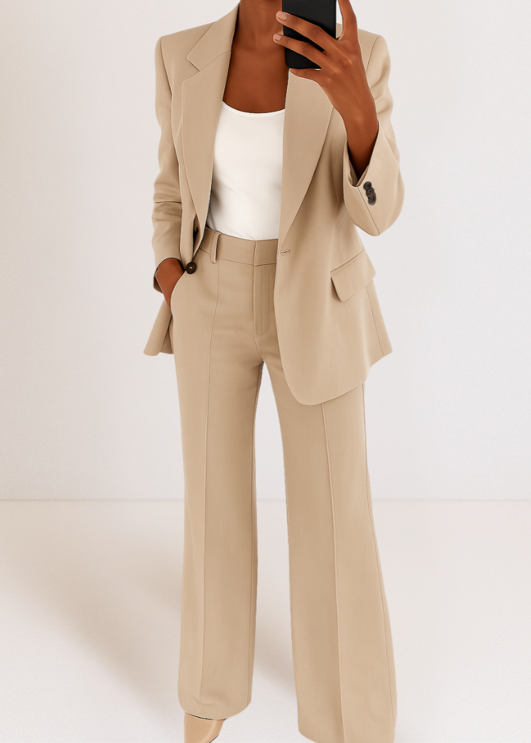 Chic Two Piece Ladies Business Suit