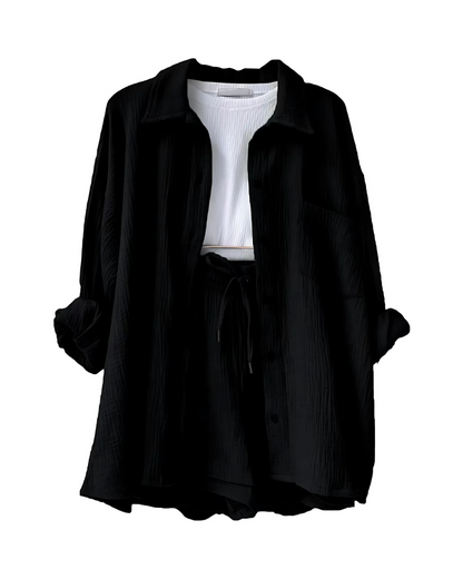 Classic Casual Shorts Outfit Set