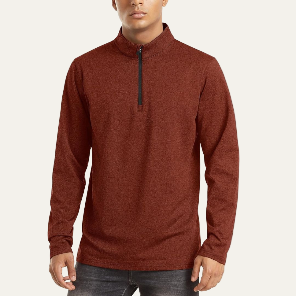 Performance Quarter Zip Neck Sports Shirt
