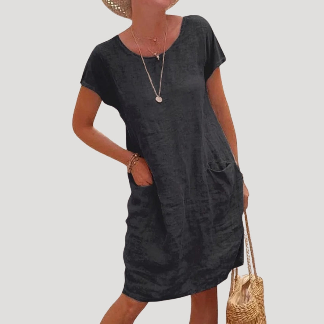 Relaxed Fit Women's Casual Midi Dress