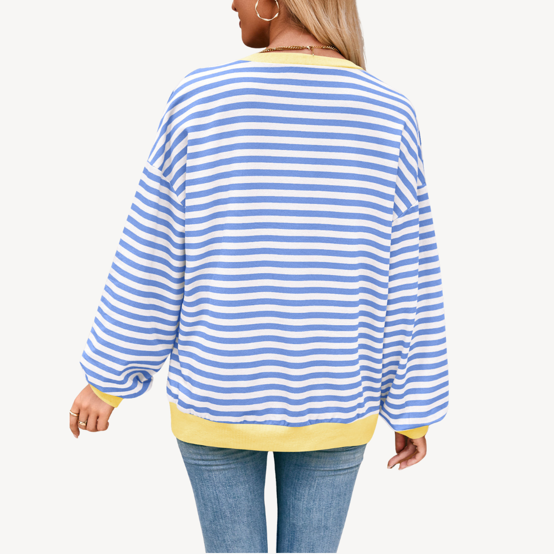 Ladies Classic Vertical Stripe Shirt