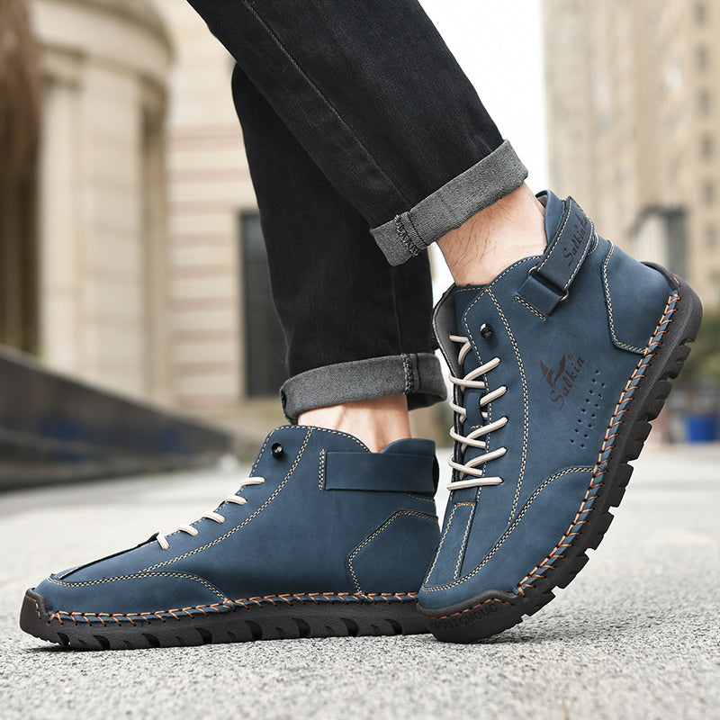 Authentic Brown Leather Ankle Boots