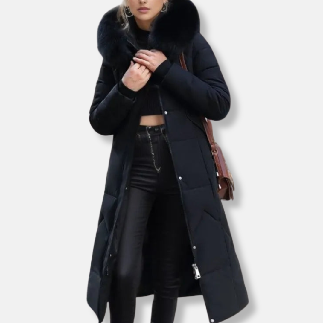 Warm Quilted Puffer Parka Coat