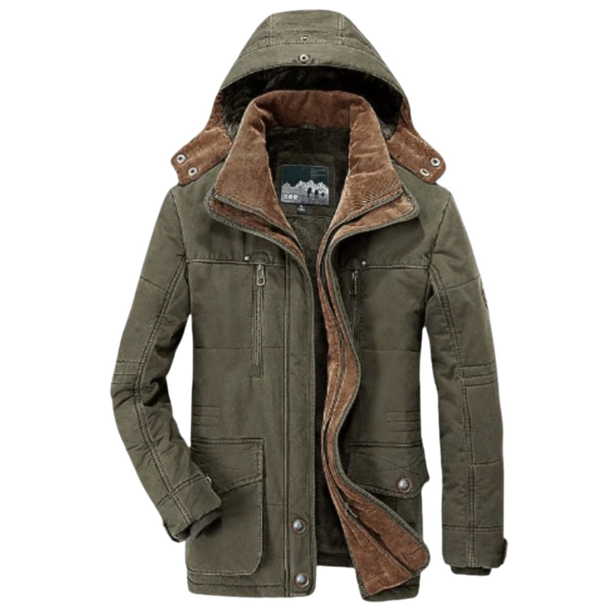 Warm Insulated Parka with Large Pockets