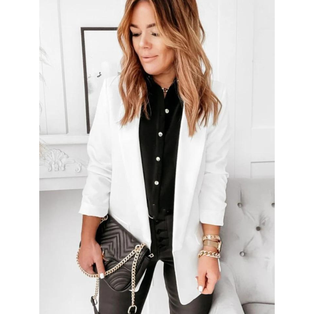 Classic Elegant Open Front Women's Blazer