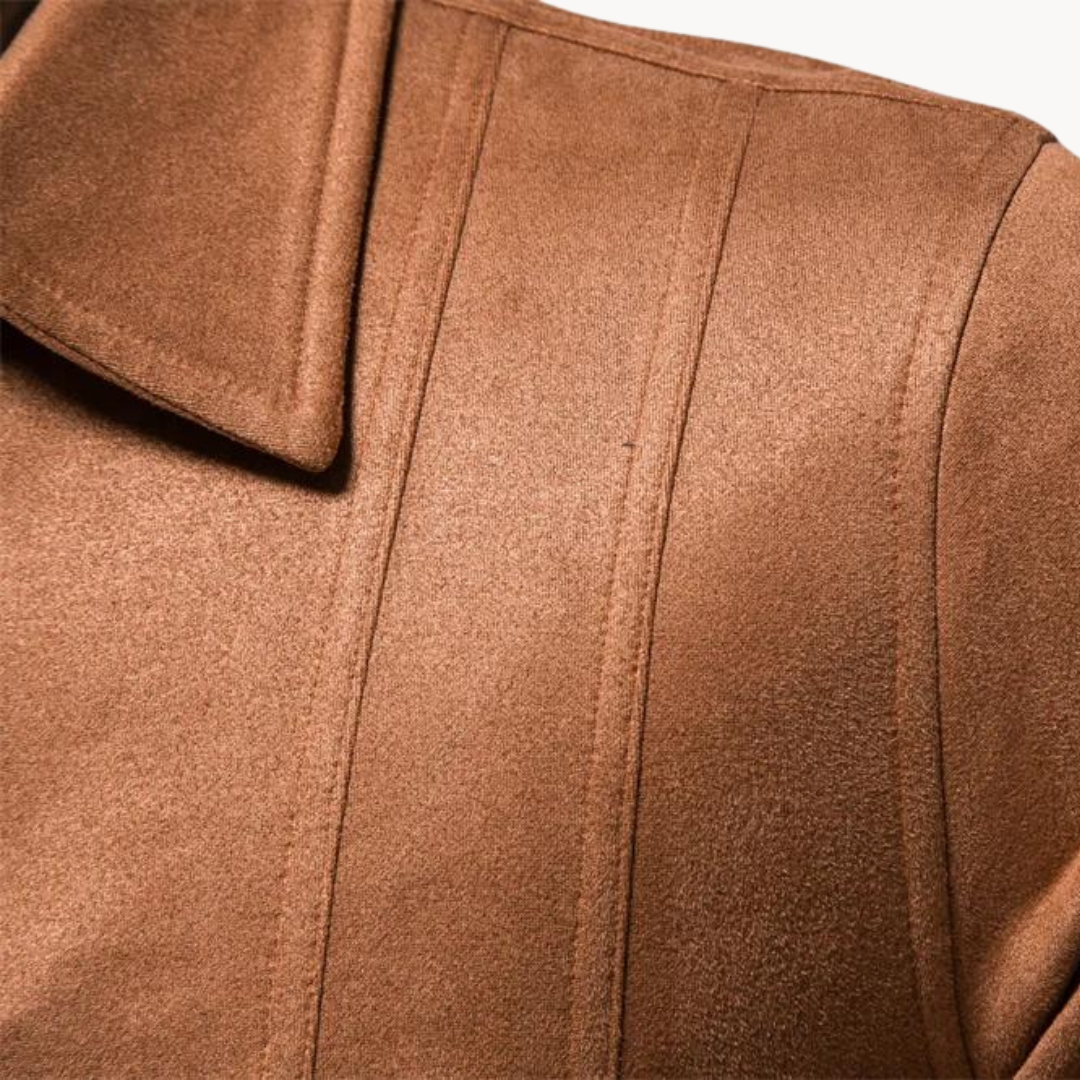 Luxurious Brown Leather Jacket