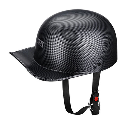 Vintage DOT Bike Half Face Helmet Cap Style