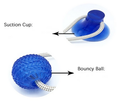 Dog Tug Toy with Suction Cup