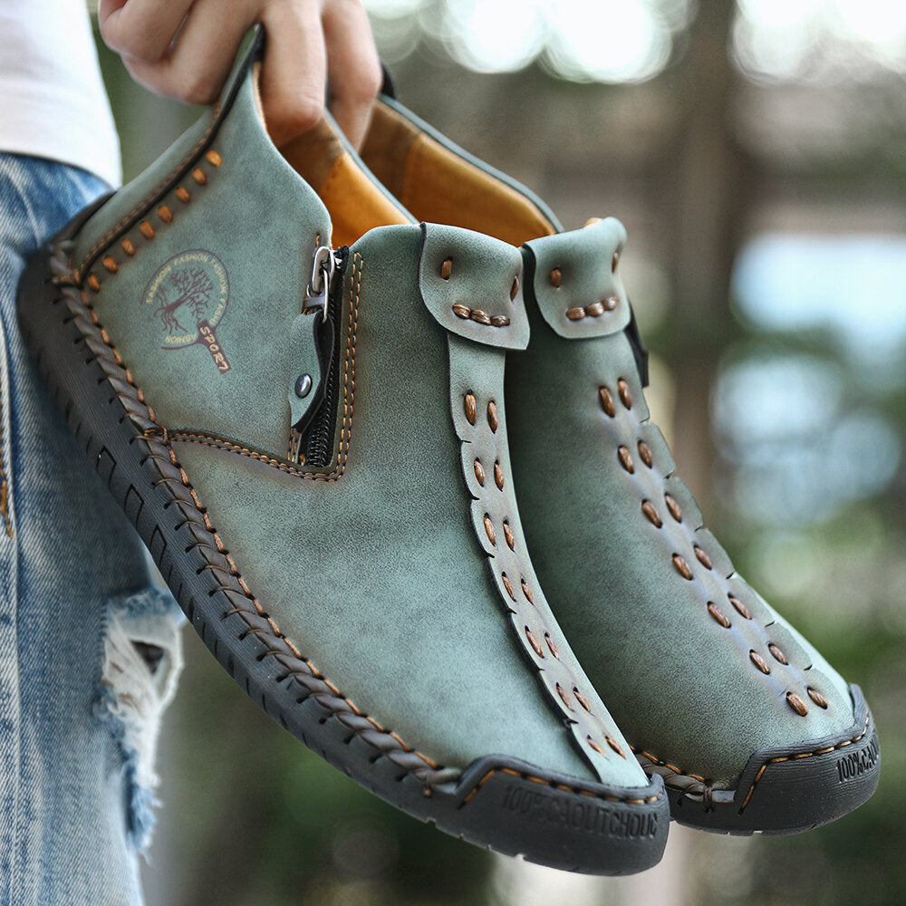 Men's Barefoot Shoes Handmade Slip Resistant Ankle Boots