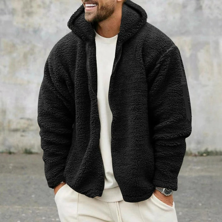 Classic Men's Zip Up Hoodie Jacket