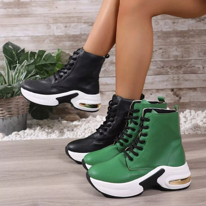 Step Up High Heel Ankle Boots - OutfitLondon