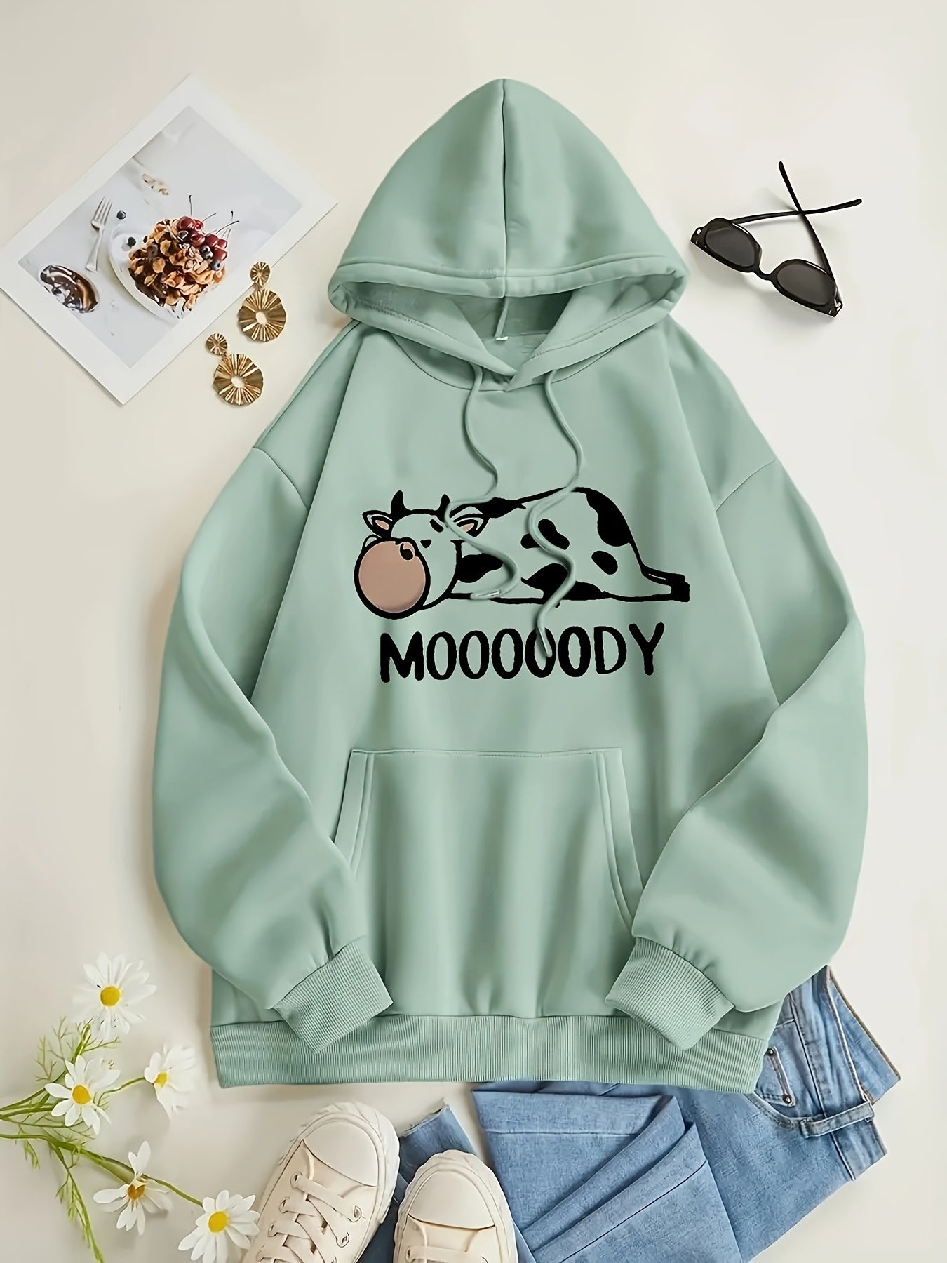 Warm Fleece Hoodie with Fun Animal Pocket