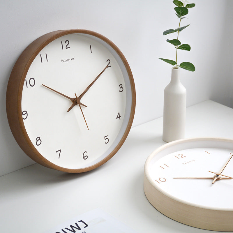 Farmhouse Style Wood Wall Clock for Home Decor