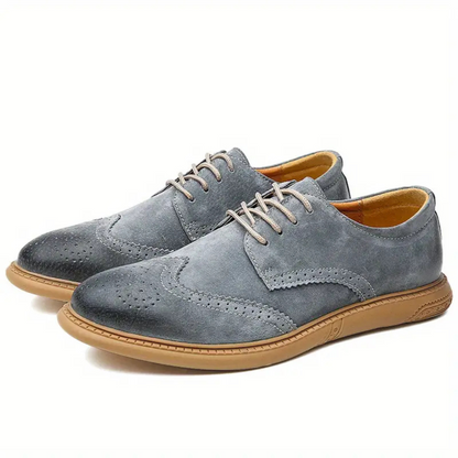 Classic Men's Genuine Leather Lace Up Shoes