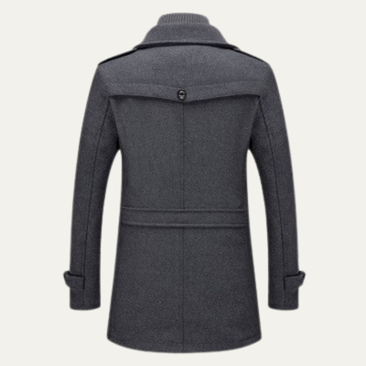 Warm Double Layered Mens Wool Coat