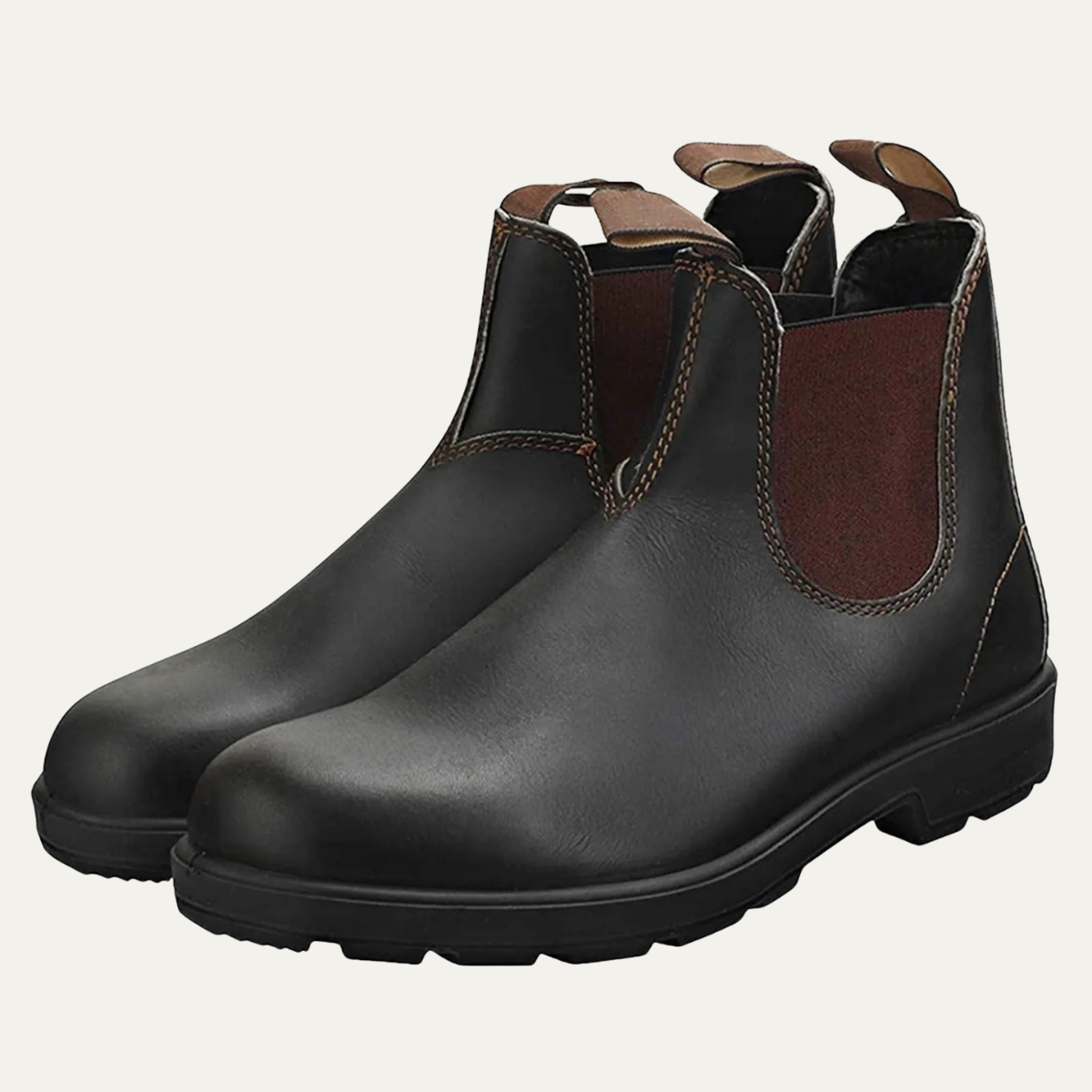 Luxury Mens Leather Ankle Boots Chelsea Style