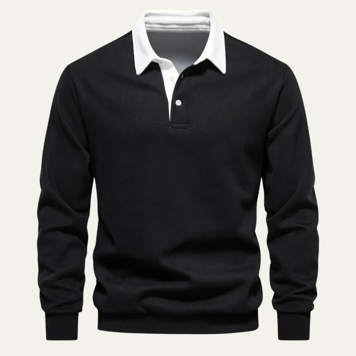 Stylish Men's Long Sleeve Polo Shirt