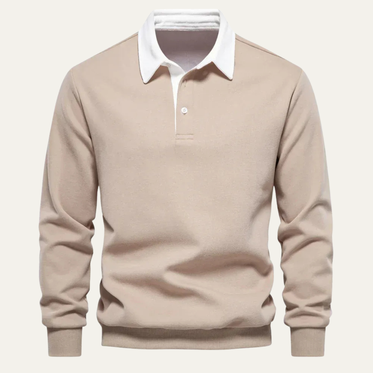 Men's Traditional Button Down Rugby Shirt - OutfitLondon
