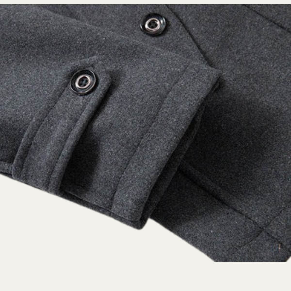 Warm Double Layered Mens Wool Coat