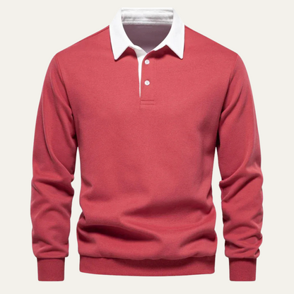 Men's Traditional Button Down Rugby Shirt
