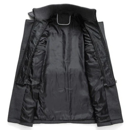 Warm Double Layered Mens Wool Coat