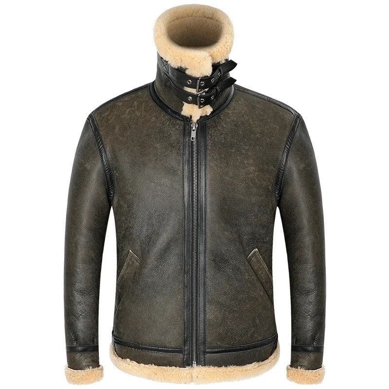 Warm Shearling Winter Coat