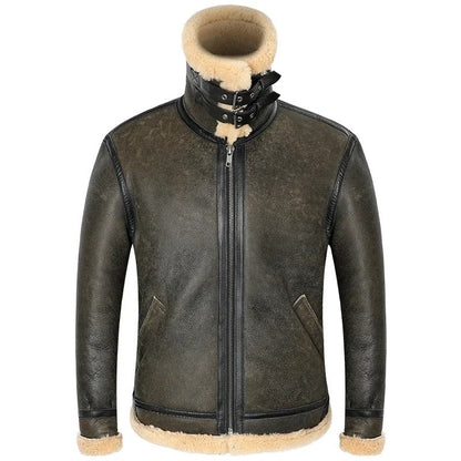 Warm Shearling Winter Coat
