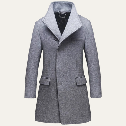 Classic Men's Stylish Single Breasted Coat