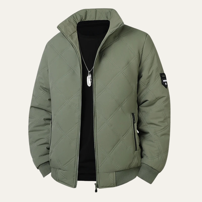 Warm Men's Quilted Stand Collar Winter Jacket