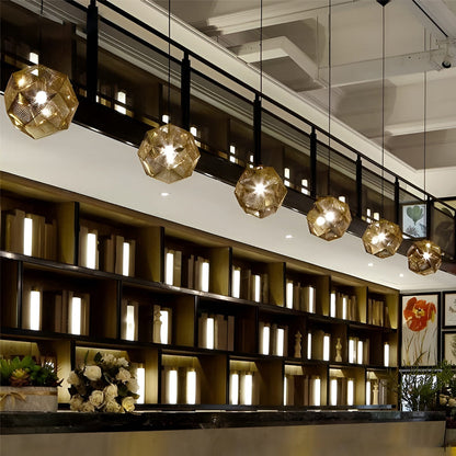 Contemporary Circular Chrome Pendant Lighting Fixtures