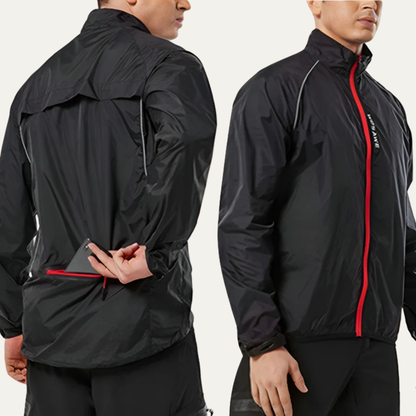 Men's Visibility High Neck Full Zip Bike Jacket