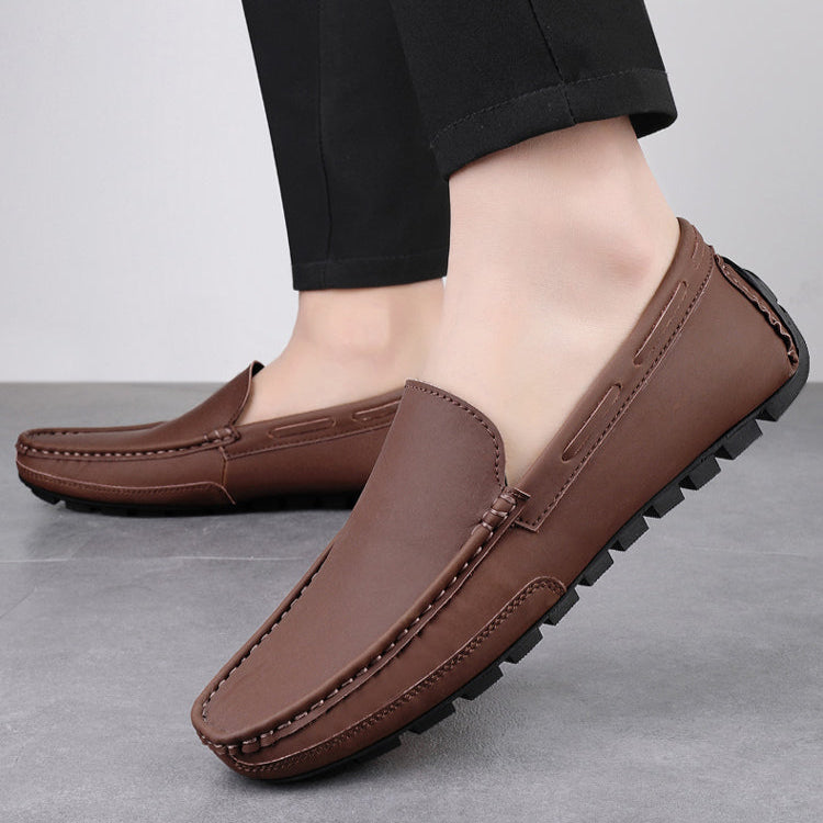 Classic Real Leather Slip On Shoe