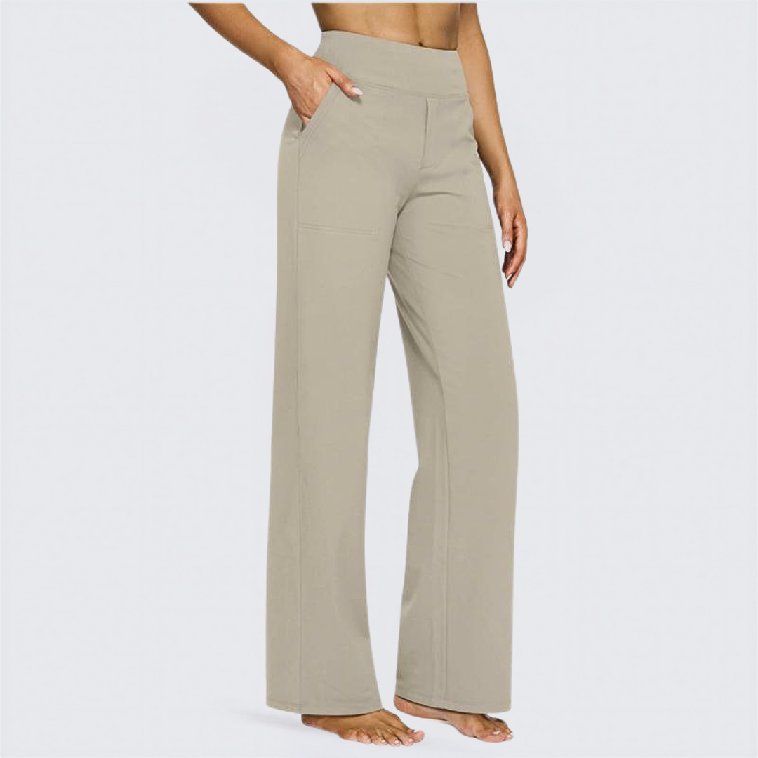 Relaxed Fit High Waist Yoga Pants for Women