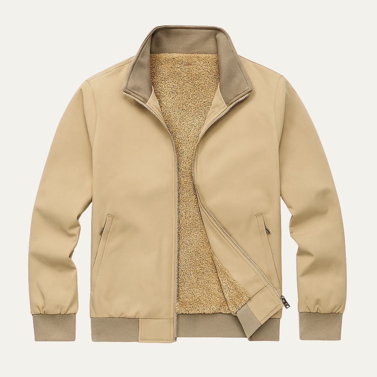Men's Warm Fleece Lined Full Zip Jacket