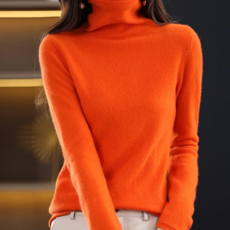 Warm Ladies Cozy Crew Neck Sweater