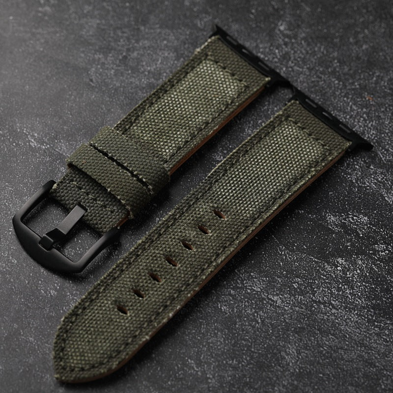 Genuine Leather and Strong Canvas Strap - OutfitLondon