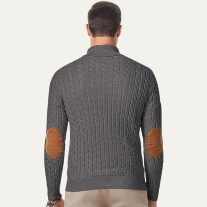 Classic Men's Cable Crew Neck Sweater