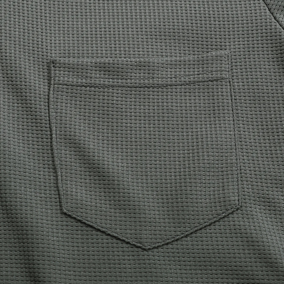 Relaxed Fit Men's Waffle Knit Casual Shirt