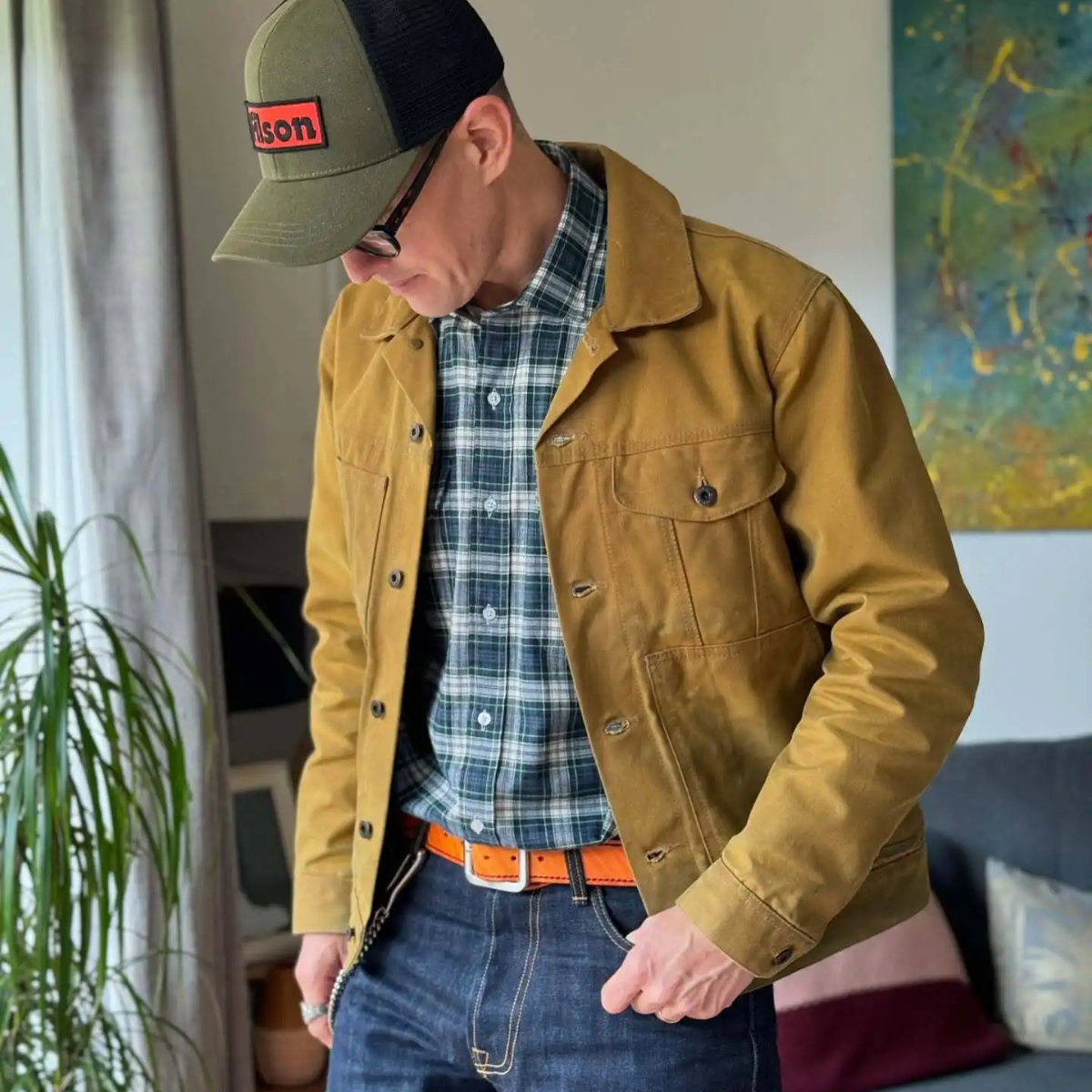 Classic Mens Vintage Canvas Ranch Jacket