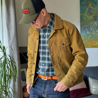 Classic Mens Vintage Canvas Ranch Jacket