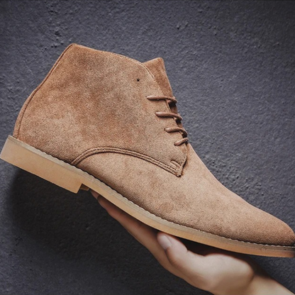 Comfortable Men's Brown Suede Ankle Boots