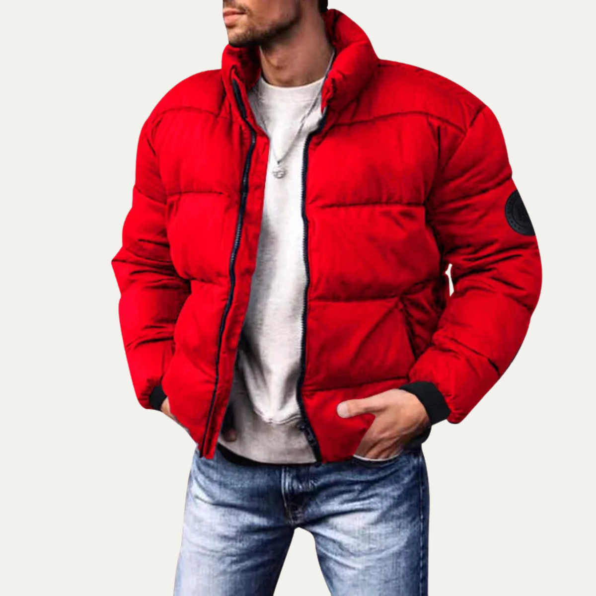 Warm Men's Puffer Down Winter Coat
