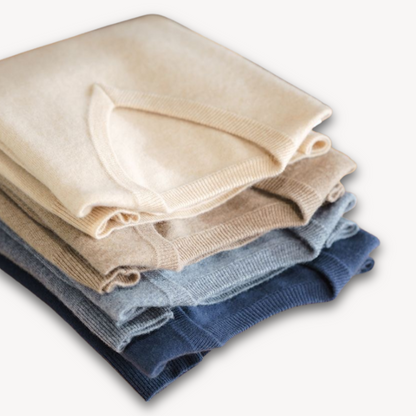 Luxury Men's Soft V-Neck Cashmere Sweater